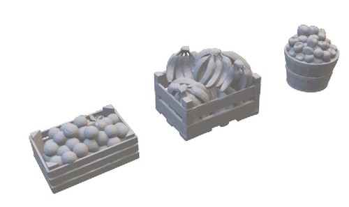 Resin printed crates - of, fruit